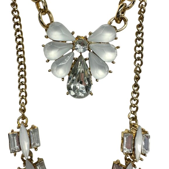 Double Strand Rhinestone Necklace - Picture 5 of 8